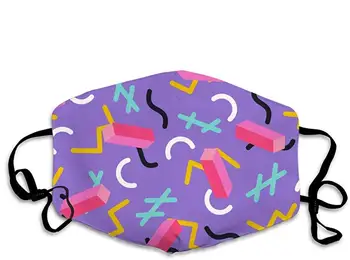 

Personalized Geometric Mouth Mask Anti Dust Face Mask Adjustable Earloop Geometric 22 OneSize