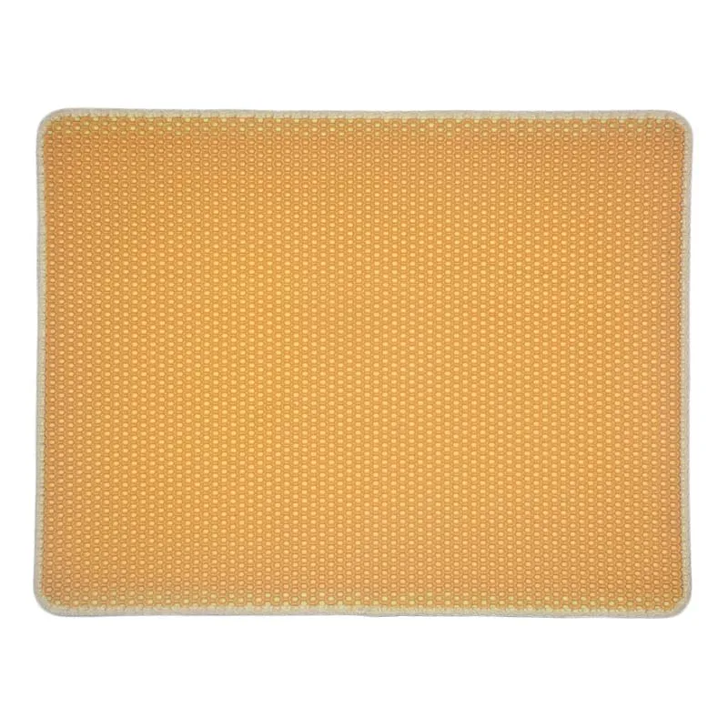 Водонепроницаемый матрас для кошачьего туалета, двухслойный коврик для помёта для домашних животных, Нескользящие Коврики для чистки щенков 40*60 см - Цвет: yellow