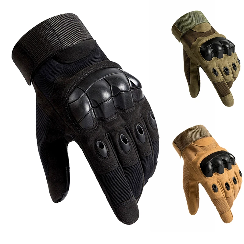 Guantes tácticos militares para Paintball, Airsoft, caza, tiro, conducción al aire libre, Fitness, senderismo, dedos completos