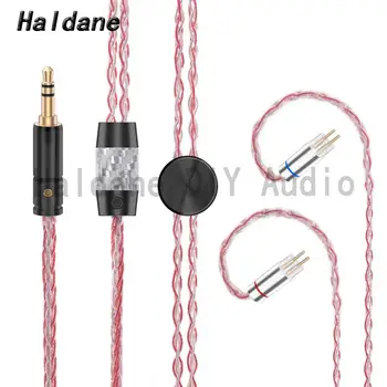 

Haldane HIFI（Soft Red Silver 1.2m）7nOCC Silver Plated 0.78mm Headphone Upgrade Cable For W4r UM3x 1964 Heir 10.A IEM8.0 IEM10.0