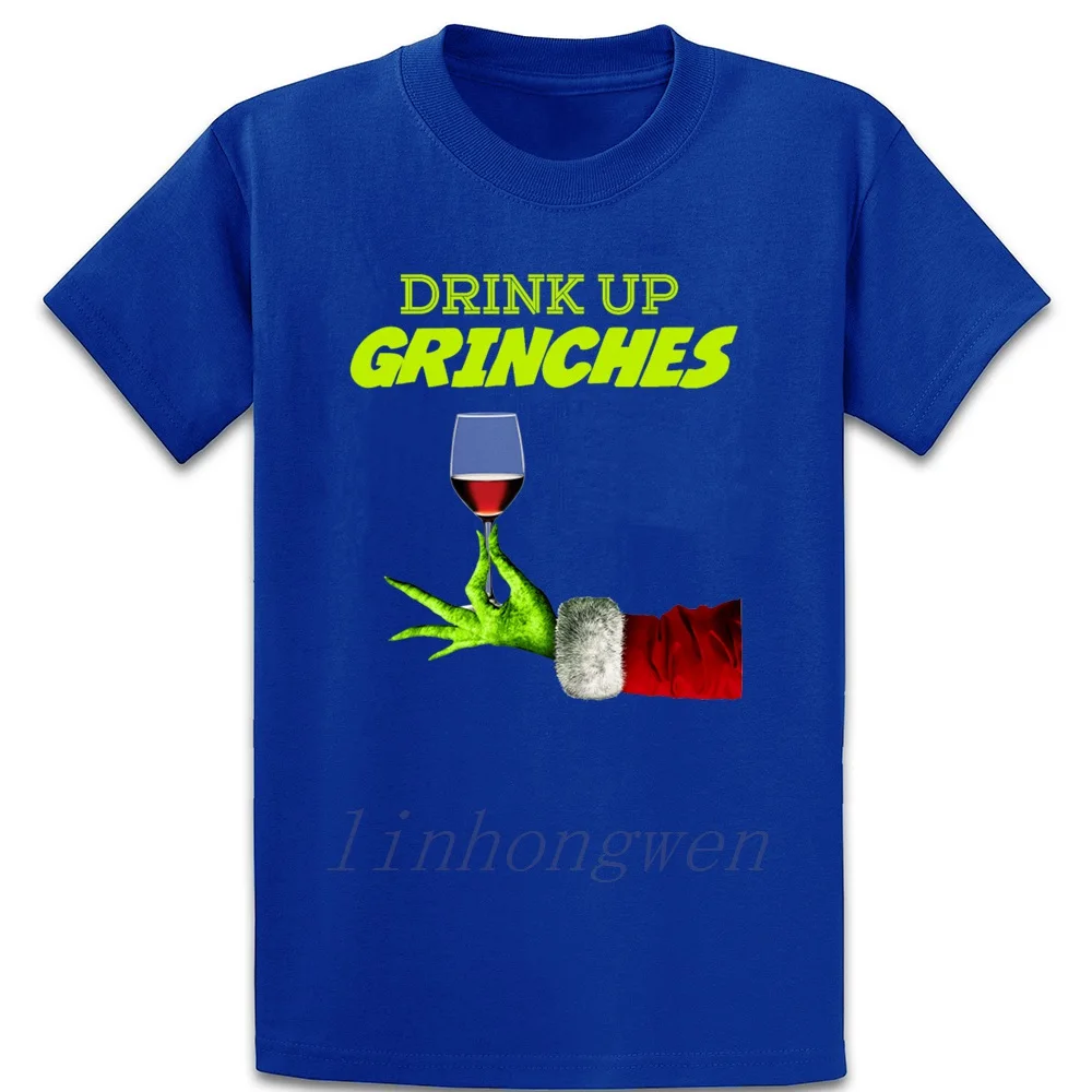 Drink Up Grinches, рождественский подарок, футболка, модная, с рисунком, нормальная, весенняя, размер больше, S-5XL, хлопок, обычная, известная футболка