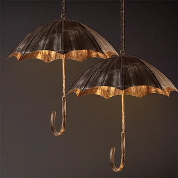 

Retro Umbrella Shape Pendant Light Loft Industrial Hanging Lamp for Dining Room Bar Cafe Led Light Fixtures Home Decor Luminaire