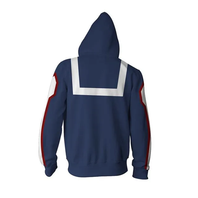 My Hero Academia Todoroki Shoto Anime 3D Printed Zip-Up Hoodies For Men And Women