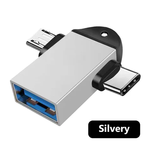 Adapter Type C And Micro Usb Male To USB3.0 Female OTG Connector USB 3.0 Mini Adapter Converter For Samsung Xiaomi Huawei