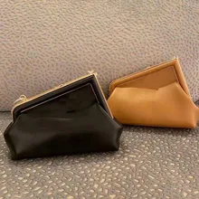 

Clip Handbag Women Top Brand Clutch Purse F Clip Luxury Leather Women Bag Hand Bag High Quality Crossbody Messenger Bag