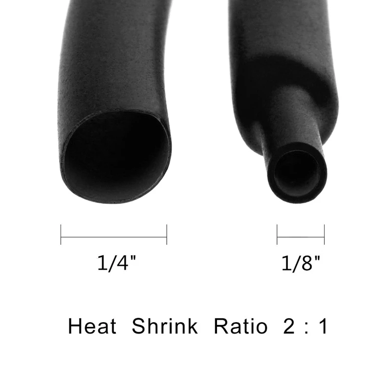 532 шт термоусадочные трубки, черные термоусадочные трубки, Проволочная термоусадочная пленка, Соотношение 2:1, электрический кабель, набор проводов, длительный срок службы, инсулат