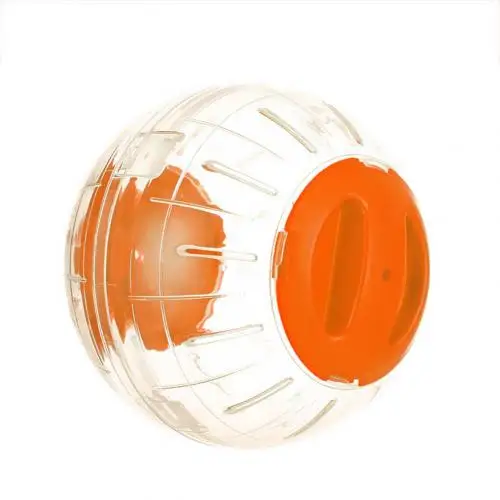 New 12cm Small Animals Running Ball Plastic Grounder Jogging Hamster Pet Small Exercise Toy - Цвет: Yellow