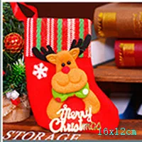 style 10-33-elk Подарочный Рождественский чулок сумки год Детские Рождественские украшения для подарков для дома с утолщённой меховой опушкой, хороший декор натальное дерево украшения Noel "сделай сам" - Цвет: style 10-33-elk