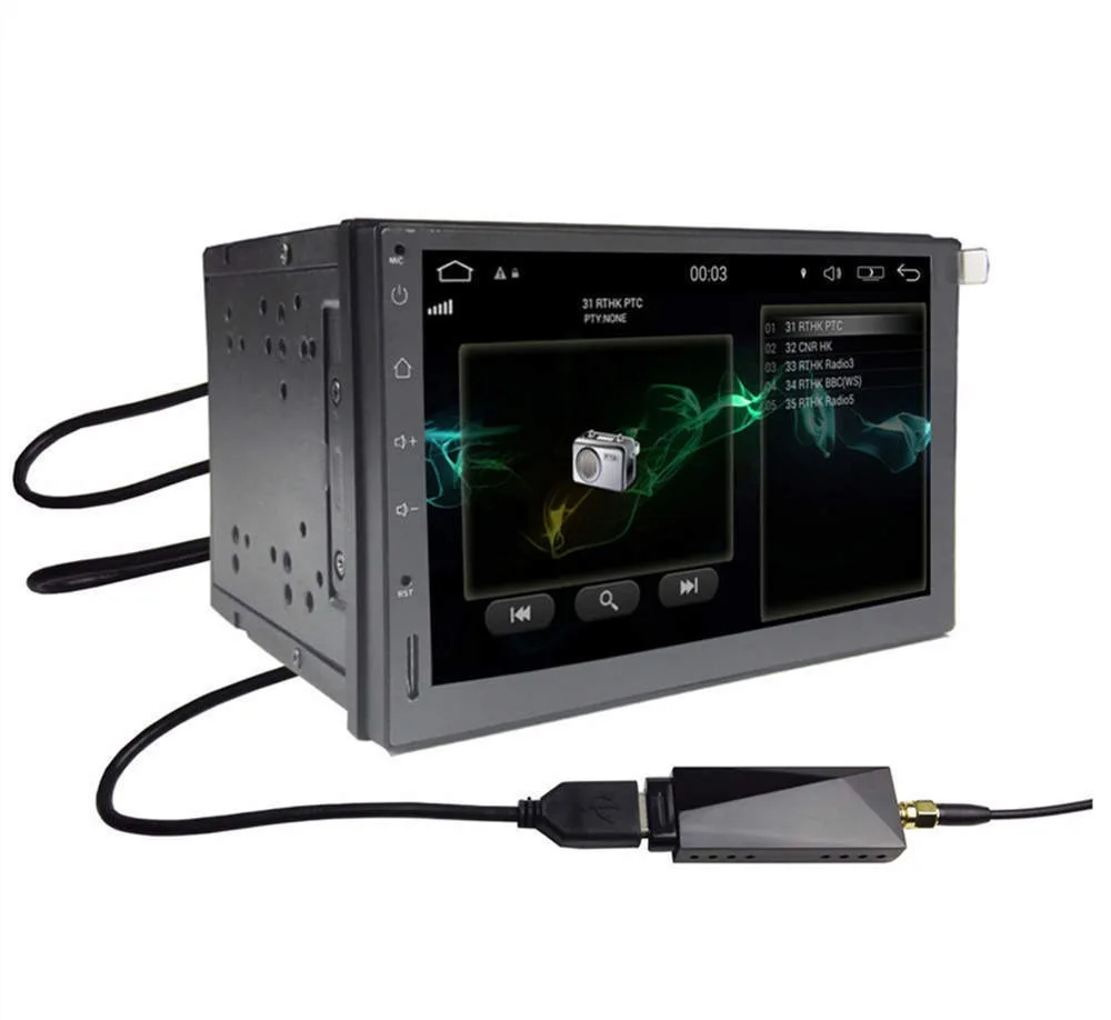 Receptor de Coche Dab Salida estéreo Dab Dab Receptor de Audio Digital con Antena para Android 5.1 Radio para automóvil 