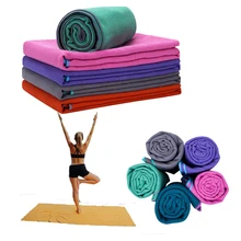 Чистый цвет без силиконовых насадок Коврик Для Йоги Полотенце