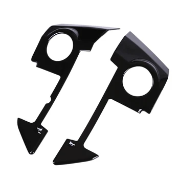 

ABS Chrome Car Styling Steering Wheel Cover Trim for Land Rover Range Rover Sport L320 2010-2013 Accessories Interior Black