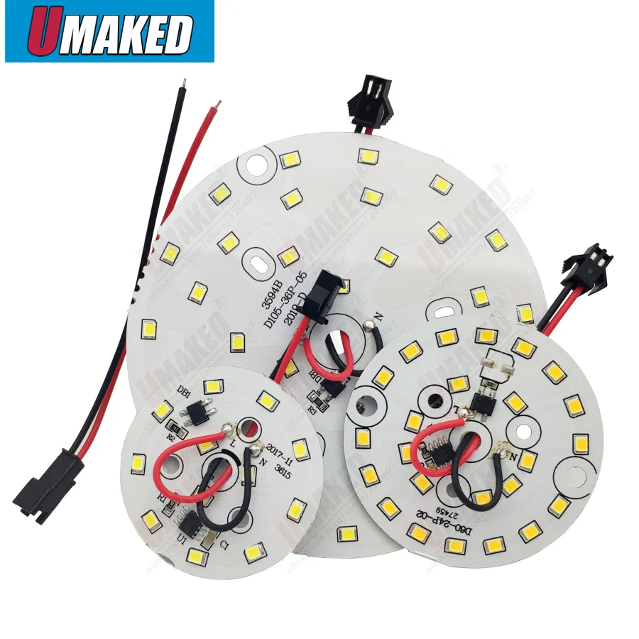 Новое поступление 12 Вт ac 220 В led pcb smd2835 интегрированный IC драйвер без водителя светодиодный cob шарик для