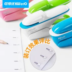 Agrafeuse sans agrafes créative kawaii, fournitures de papeterie pour petites entreprises, agrafeuse mignonne sans agrafes, livraison gratuite 