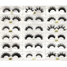 3D Mink Lashes Eyelashes 13-20mm False Dramatic Eyelash Reusable Fluffy Fake Eye Lash For Daily Wear Eyelashes Extension Makeup