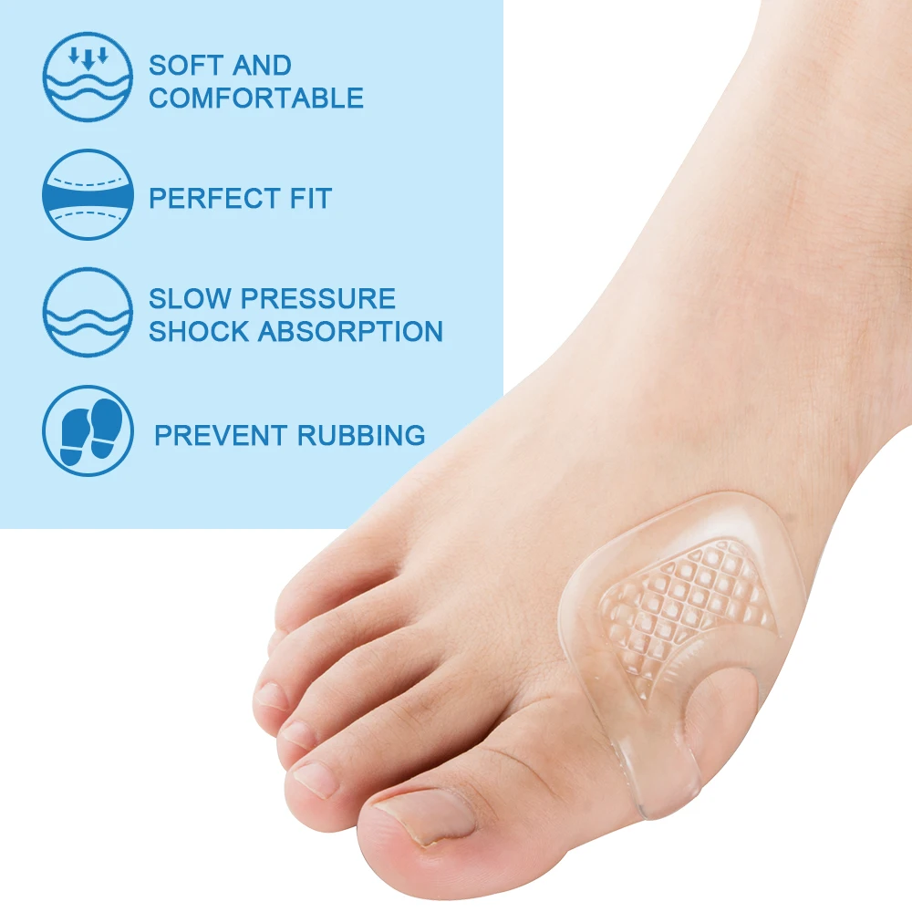 2 шт., защита для пальцев ног, u-образные гелевые подушечки для мозолей, водонепроницаемые защитные наклейки для ног, уменьшающие натирание, многоразовые подушечки для мозолей, C1650