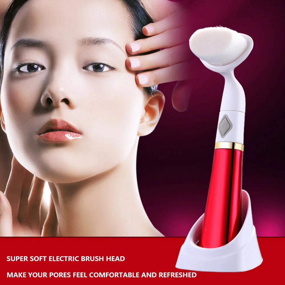 

Professional Facial Cleanser Cleansing Brush Vibration Face Cleaner Machine Blackhead Removal Washing Skin Care Massager Tools