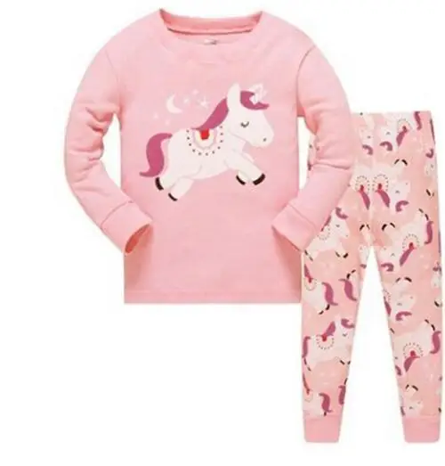 Милый детский пижамный комплект с героями мультфильмов для мальчиков, весенне-осенняя одежда для сна с длинными рукавами милый Пижамный костюм для малышей - Цвет: Арбузно-красный