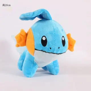 Такара Tomy Пикачу Бульбазавр Squirtle Charmander чучела покемон хобби кукла аниме периферийные детские подарки плюшевые игрушки - Цвет: Mudkip 20cm