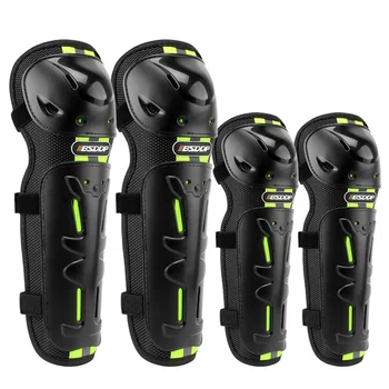 

4Pcs Motorcycle Protective Gear Knee Pads Elbow Protector Motocross Cycling Night Reflective Safety Protection Knee Support