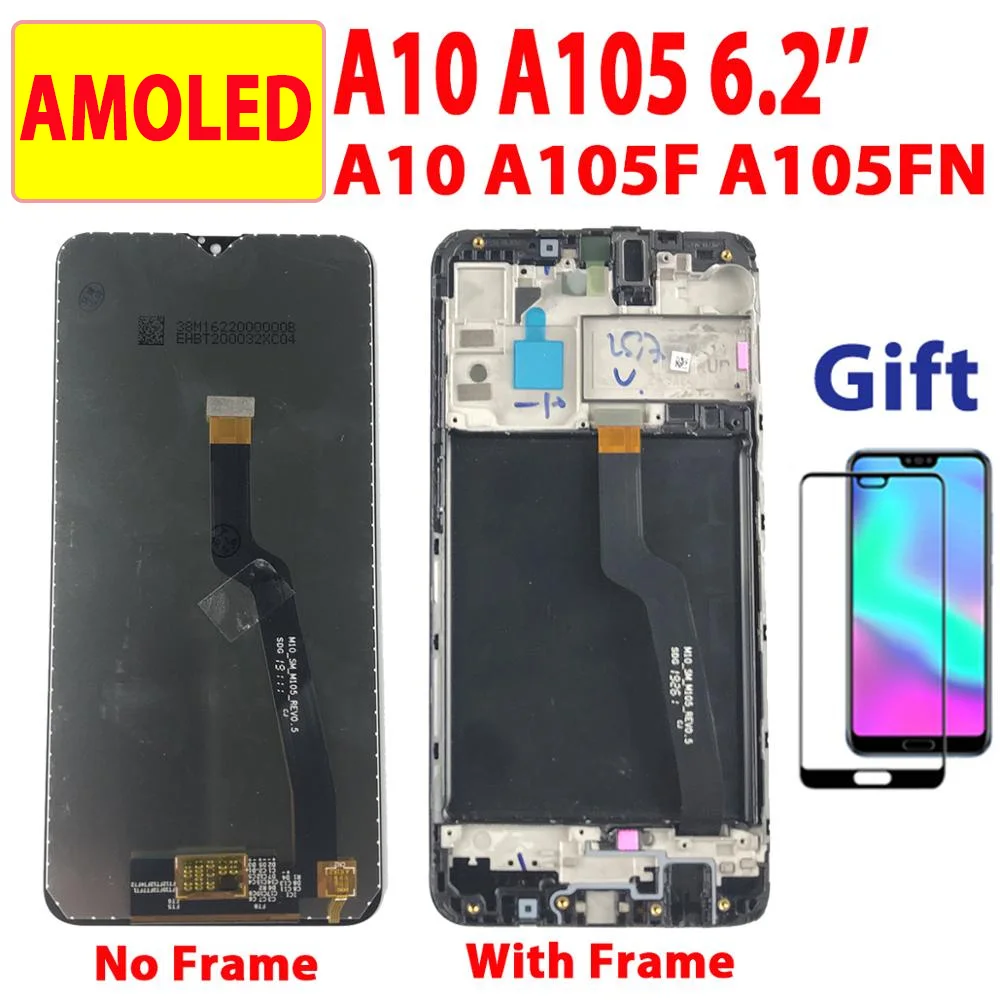6 2 ''AMOLED для Samsung Galaxy M10 M105 LCD A10 A105 дисплей сенсорный экран дигитайзер A105F сборка