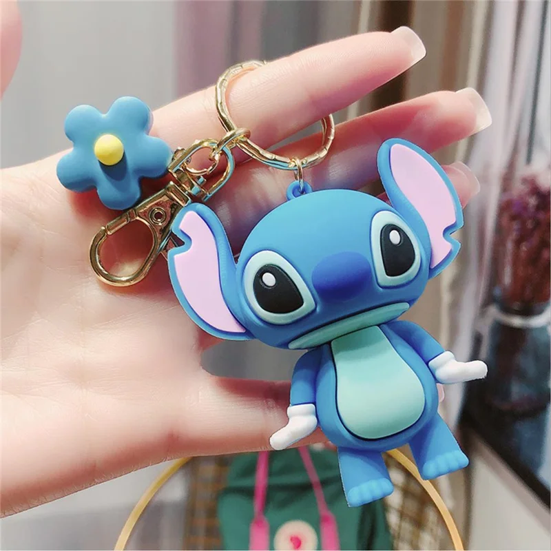Disney New Stitch animal figure Keychain mickey minnie mouse Doll Donald Duck pendant Accessories Bag Pendant | Игрушки и хобби