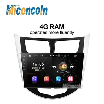 

4G RAM DSP Android 9.0 Car radio dvd gps for Hyundai Solaris Verna Accent car headunit radio navigation