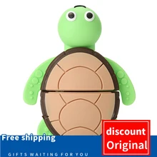 Animal Tortoise USB Flash Drive 4GB-8GB-16GB-32G-64GB Cartoon Turtle Pen Drive Usb Stick Pen Drive Lovely Gifts Free Shipping
