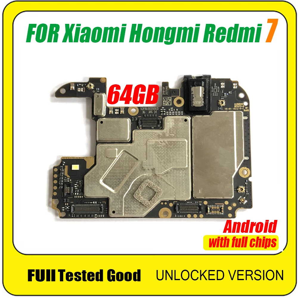 Бесплатная доставка Для материнской платы Xiaomi Hongmi Redmi 7 64 ГБ для HongMi RedMi