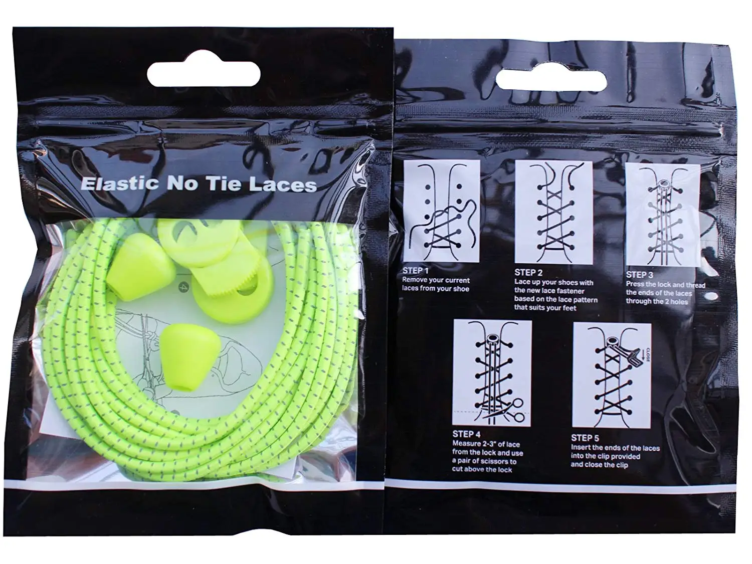 Reflective Lock lace 120cm no tie Shoelace Elastic Sneaker Shoelaces Shoestrings Running/Jogging/Triathlon