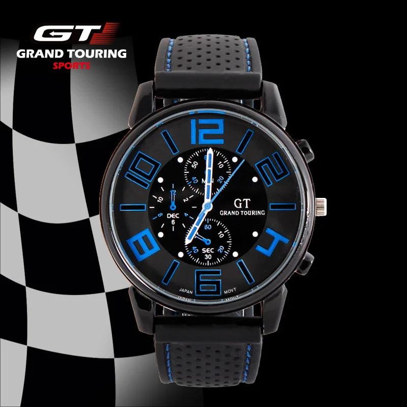 Модные и повседневные часы Grand Touring GT мужские спортивные кварцевые армейские