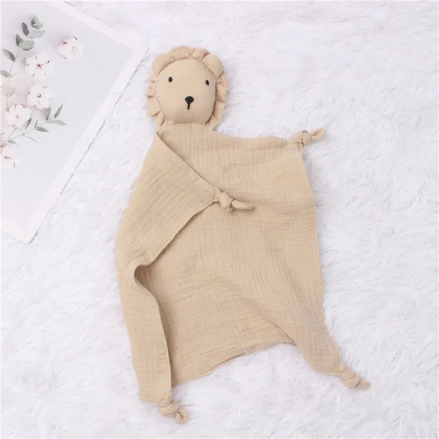 Soft Cotton Mini Comforter Blanket for Newborn Baby Sleeping Dolls Kids Fashion Sleep Toy Soothe Appease Towel Bib 2