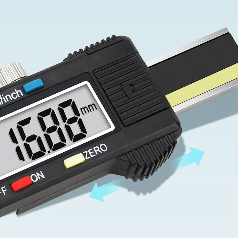 ЖК-цифровой DisplaySurface Difference Gauge 0-10 мм штангенциркуль двойной системы высокий и низкий суппорт раздел разница линейка