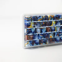 Enamel Agate Starry Sky ABS Keycaps OEM Profile UV Bright Side Water Transfer Printing For Cross MX Switches Mechanical Keyboard - Image 3