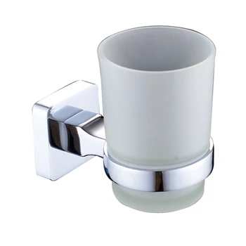 

Toilet Round Stainless Steel Organizer Toothbrush Holder Wall Mounted Accessories Hotel Bathroom Square Toothpaster Glass Cup