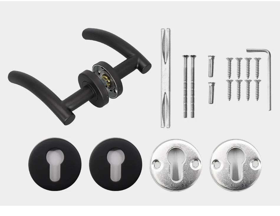 LH1006-Modern-black-color-stainless-steel-tube-lever-door-handle-bedroom-washroom_14