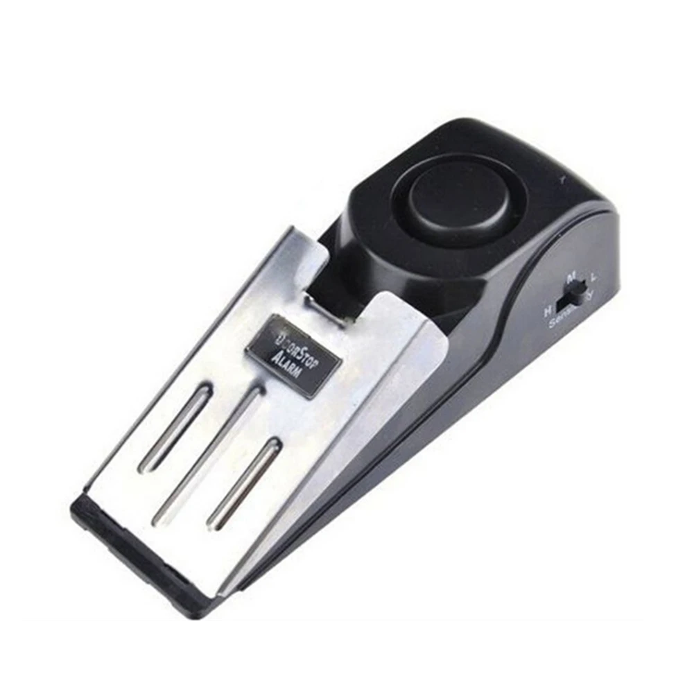 

Wireless Vibration Triggered Home Wedge Shaped Stopper Alert Security System Door Stop Alarm Block Blocking System