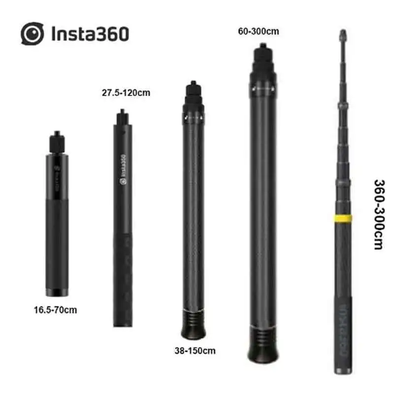 Insta360 70 см/120 см/300 см/2 в 1 невидимая селфи-Палка для GO 2 / ONE X2 R аксессуары экшн-камер