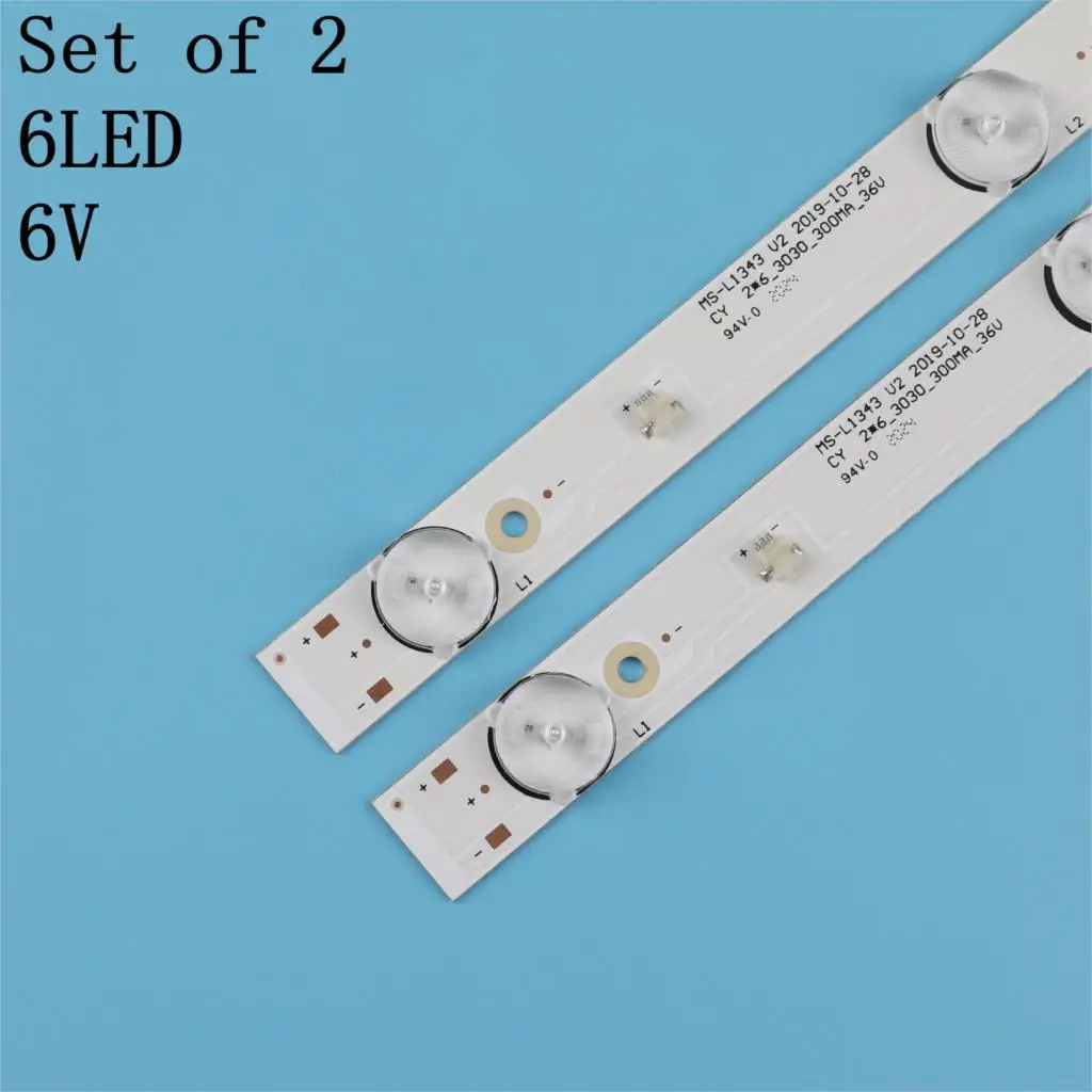 New 20PCS 6LED LED backlight strip for 32inch JL.D32061330-081AS-M FZD-03 E348124 MS-L1343 L2202 L1074 V2 2-6-3030-300MA-36V afbeelding