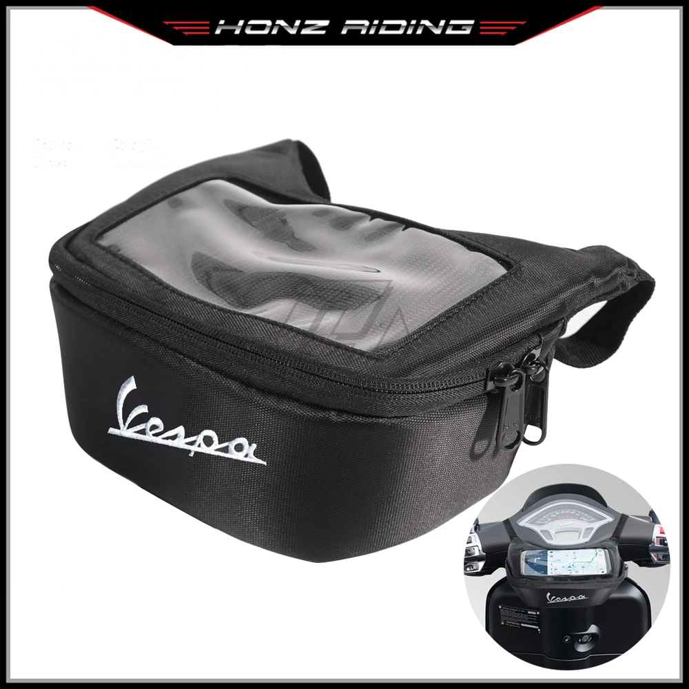 For Vespa GTS GTV LX LXV Sprint Primavera 50 125 250 300 300ie Scooter Waterproof Earphone Bag electric scooter bag for piaggio vespa primavera 150 sprint 150 gts 300 ie lxv 125 saddle bags motorbike side tool bag glove bag