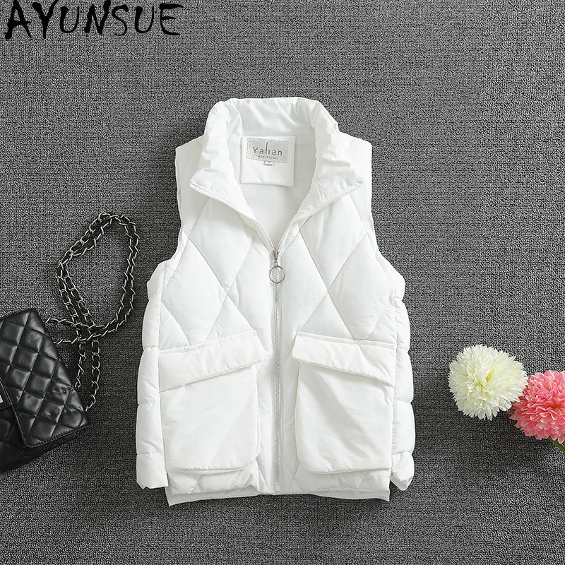 AYUNSUE Женская куртка жилет осенне-зимняя одежда 2022 модное пуховое пальто из хлопка