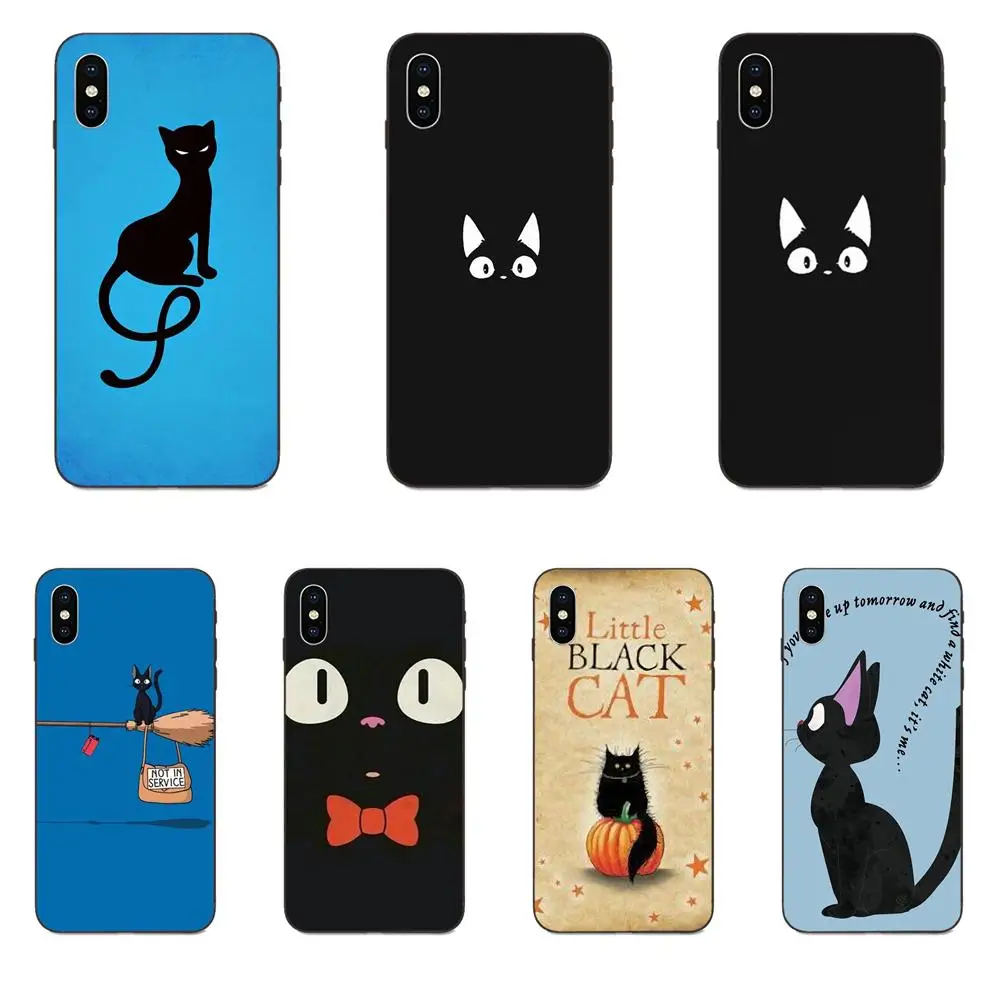 Мягкий чехол из ТПУ Jiji The Cat для Galaxy A3 A5 A6 A6s A7 A8 A9 A10 A20E A30 A40 A50 A60 A70 A80 A90 Plus 2018 |