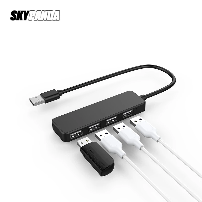 Ультратонкий 4 портовый USB концентратор 480 Мбит/с высокоскоростсветильник
