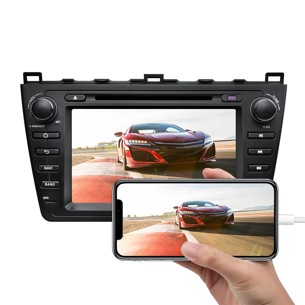 " Android 9,0 Pie OS автомобильный DVD Мультимедиа Навигация gps радио для Mazda 6 2009-2012 с CarPlay/Android Авто поддержка