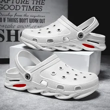 New Style Outdoor Sandals EVA Soft Sole Baotou Beach Shoes  Men and Women The Same Style Suitable for Summer Platform Slippers