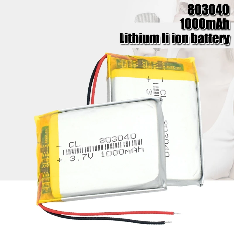 3.7V 1000mAh Lipo Battery Replacement Lithium Li-Po Polymer Rechargeable Battery For Bluetooth speaker PDA rechargeable lithium batteries