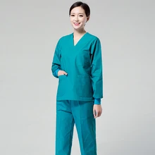 Медицинский Скраб Топы для женщин в больнице хирургические Многоцветный Медицинская униформа для кормления Одежда униформа для сотрудниц спа-салонов рубашка