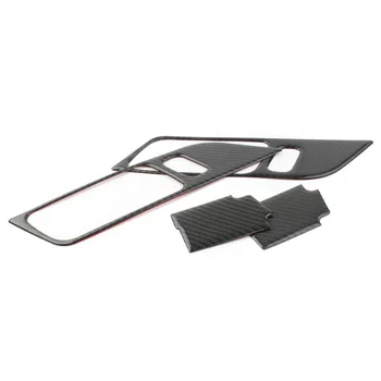

Decoration Door Handle Frame Trim Protective Parts 4pcs Carbon Fiber Interior