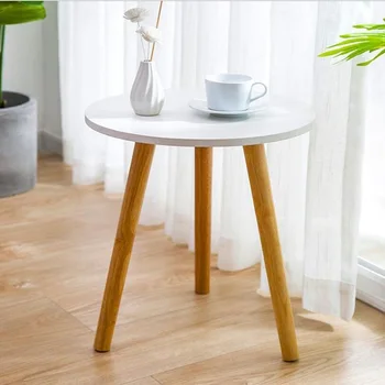 

Side Tables Furniture Modern Coffee Table Living Room Table Wood Sofa Small Dining Table Tea Table Desk Round Table