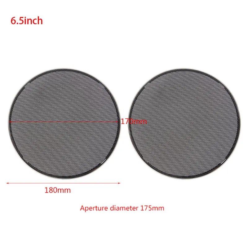 

QAIXAG 2 Pcs 1/2/3/4/5/6.5 Inch Speaker Steel Mesh Round Grill Protective Cover Circle