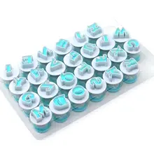 26 шт. пластиковые прописные буквы алфавита резак для печенья, мастики, торта, печенья, штампы для выпечки, инструменты для украшения H7EA